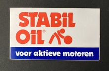 “Stabil Oil voor aktieve motoren” sticker