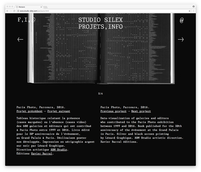 Studio Silex website/identity 5