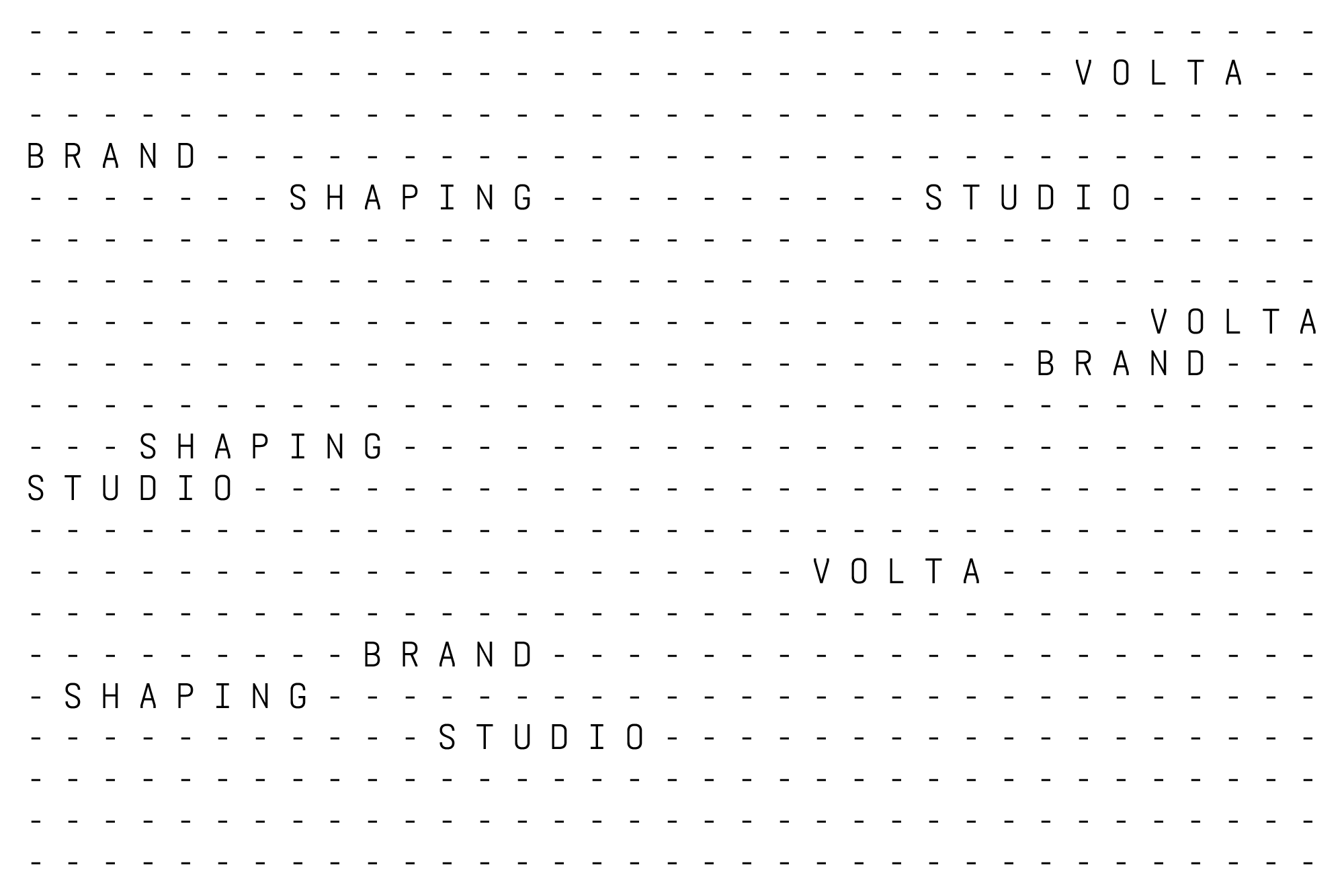 VOLTA Studio Identity 1