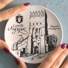 Lutsk set of decorative plates and postcards