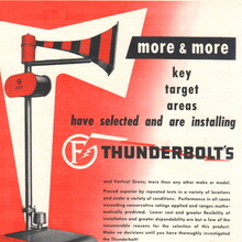 Thunderbolt air raid siren ad &amp; decal