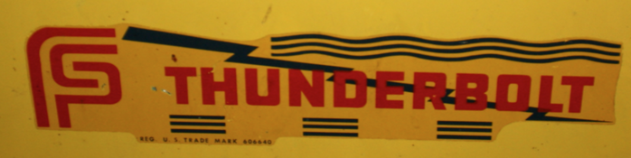 A later variation of the decal with the Federal Sign &amp; Signal logo, as seen on a siren.

Raymond D. Woods, Jr. has made a digital reconstruction of this version.