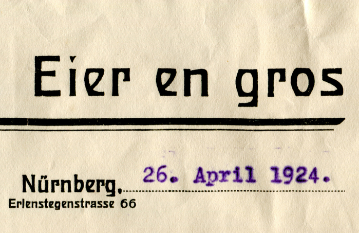 Leonhard Lehnerer invoice, 1924 2
