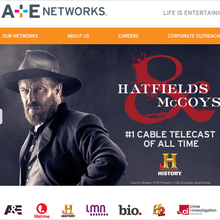 A & E networks Website