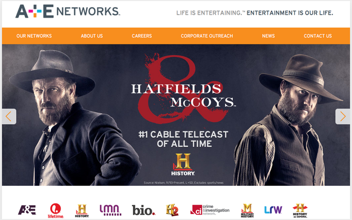 A & E networks Website 4