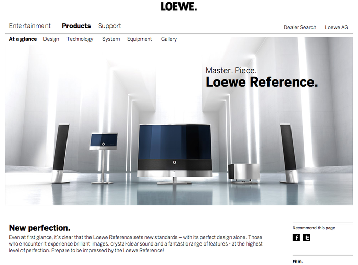 Loewe.tv Website 2