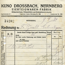 Kuno Drossbach invoice