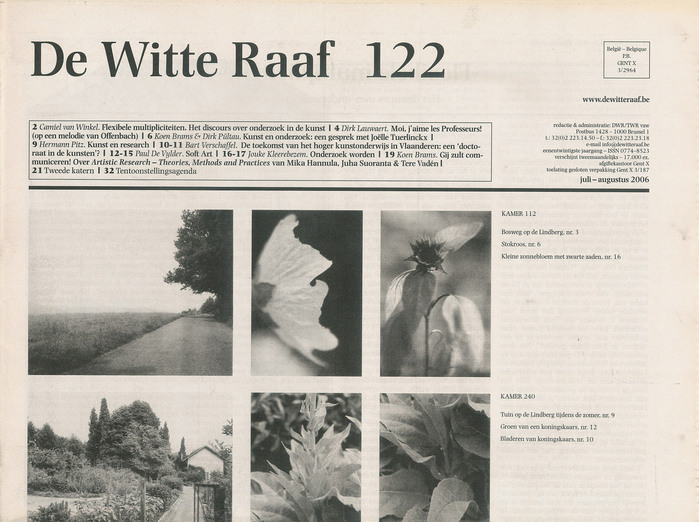 Nr. 122, July–August 2006 was one the first issues designed by Inge Ketelers using Photina.