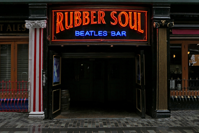 Rubber Soul neon signs, Liverpool 1