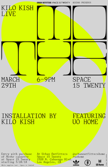 Kilo Kish — <cite>Mothe</cite> installation and poster