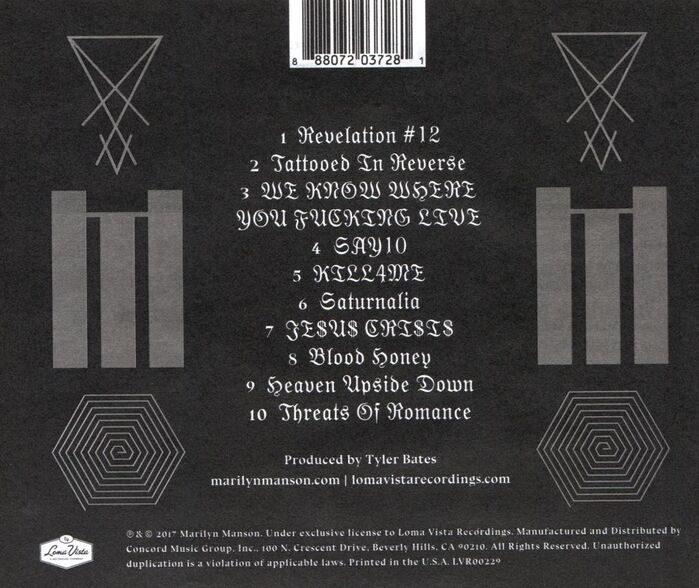 CD back cover