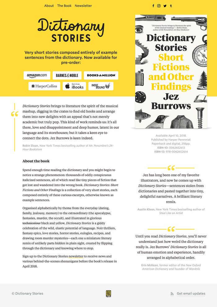 Dictionary Stories by Jez Burrows 3