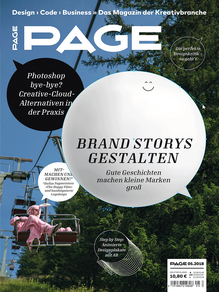 <cite>PAGE</cite> 05.2018, “Brand Storys gestalten”