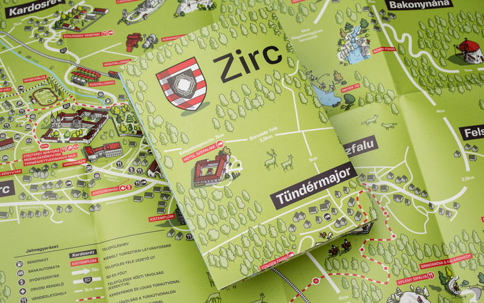 Zirc tourist map 1