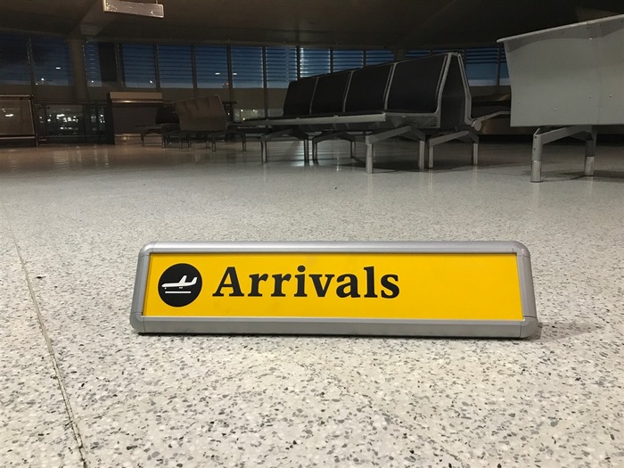 This image and those that follow are from a 2018 auction as a result of Terminal 1 refurbishment.