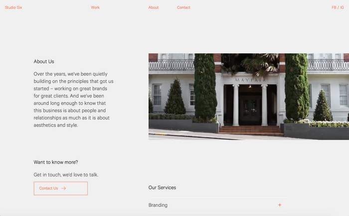 Studio Six website 4