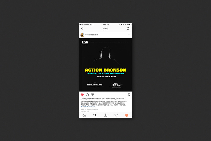 Action Bronson gig poster 2