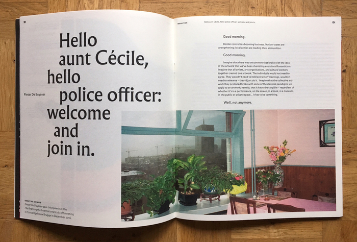 Just like Alarm, Albertus Nova (Toshi Omagari, 2017, after Berthold Wolpe) is a revival of a pre-WWII typeface. Here it is staged in a stacked and staggered arrangement.