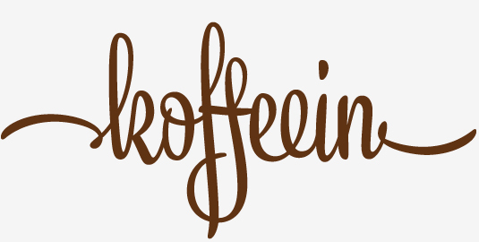 Koffeein café visual identity 1