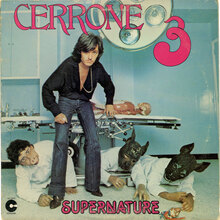 Cerrone – band logo and <cite>Supernature </cite>album art
