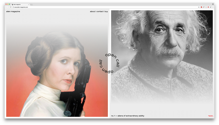 Alien Magazine website 1