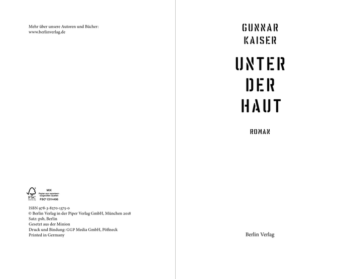 Vtg Stencil UK No. 76 is also used for the title page, the section openings, and the page numbers.