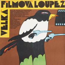 <cite>Velká filmová loupež (The Great Movie Robbery)</cite> Czechoslovak movie poster