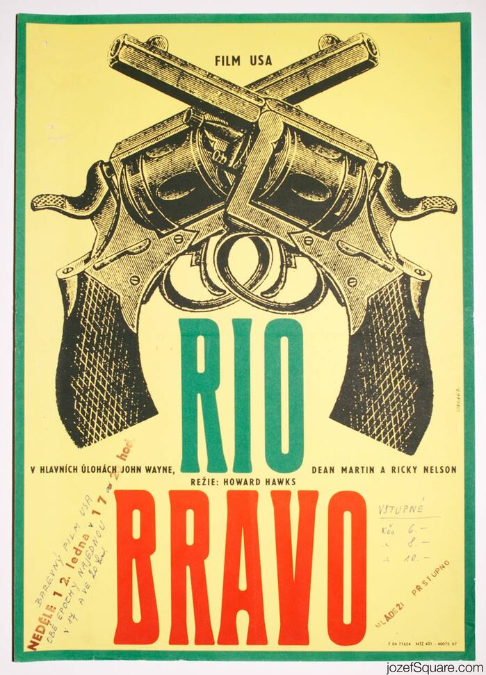 Rio Bravo Czechoslovak movie poster