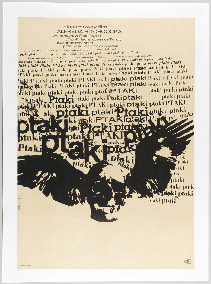 Poster, Ptaki [The Birds], 1963–65; offset lithograph on wove paper, mounted on canvas; 83.6×58.9 cm (32&nbsp;15/16 × 23 3/16 in.); Gift of Sara and Marc Benda; 2010-21-7