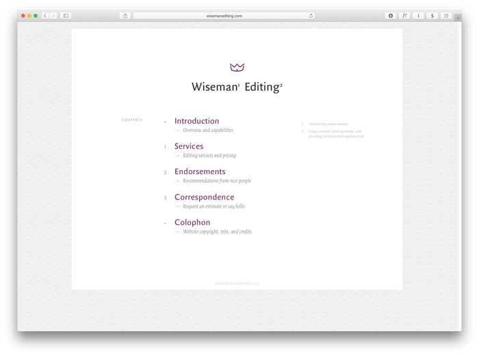 Wiseman Editing 1