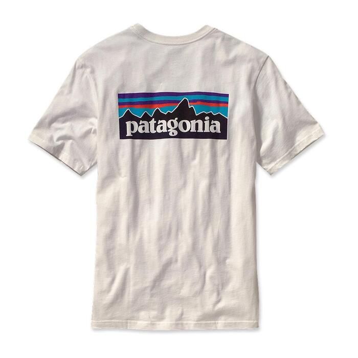 The original 1973(?) logo features the skyline of Cerro Fitzroy mountain looking west in Patagonia (on the border between Argentina and Chile). The designer is unknown. Please comment if you have any info.