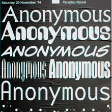Anonymous, Paradiso Noord