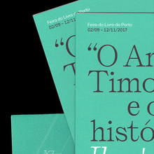 <cite>“O Anjo de Timor” e outras histórias</cite> exhibition pamphlet
