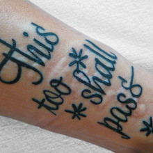 “This too shall pass” tattoo