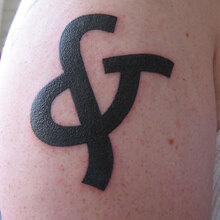 Ampersand tattoo