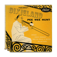 Pee Wee Hunt – <cite>Dixieland </cite>album art