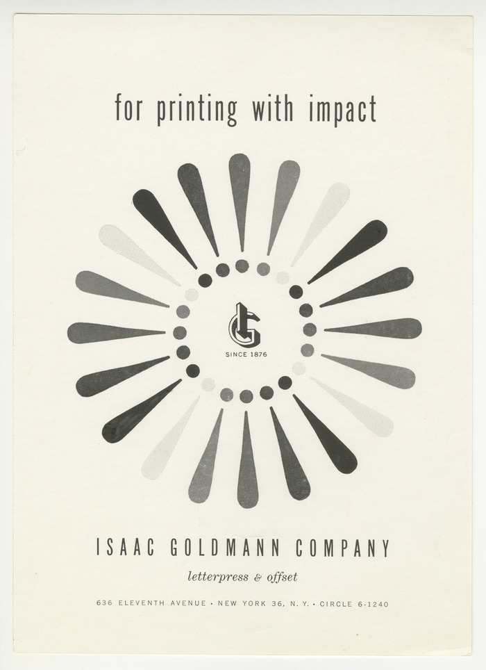 Isaac Goldmann Company ads 1