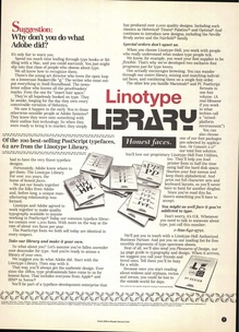 Linotype Library ad in <cite>U&lc</cite>, 1992