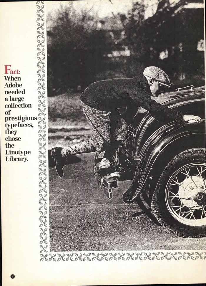 Linotype Library ad in U&lc, 1992 2