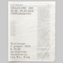 Collezione 200 for ISIA Urbino