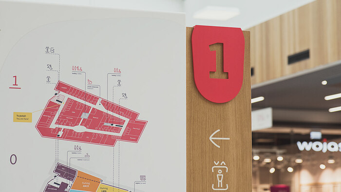 Gemini Park Tychy wayfinding 8