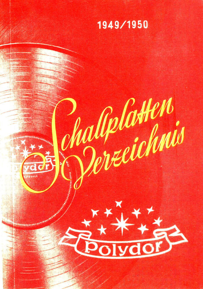 Polydor Schallplatten-Verzeichnis 1949/50 1