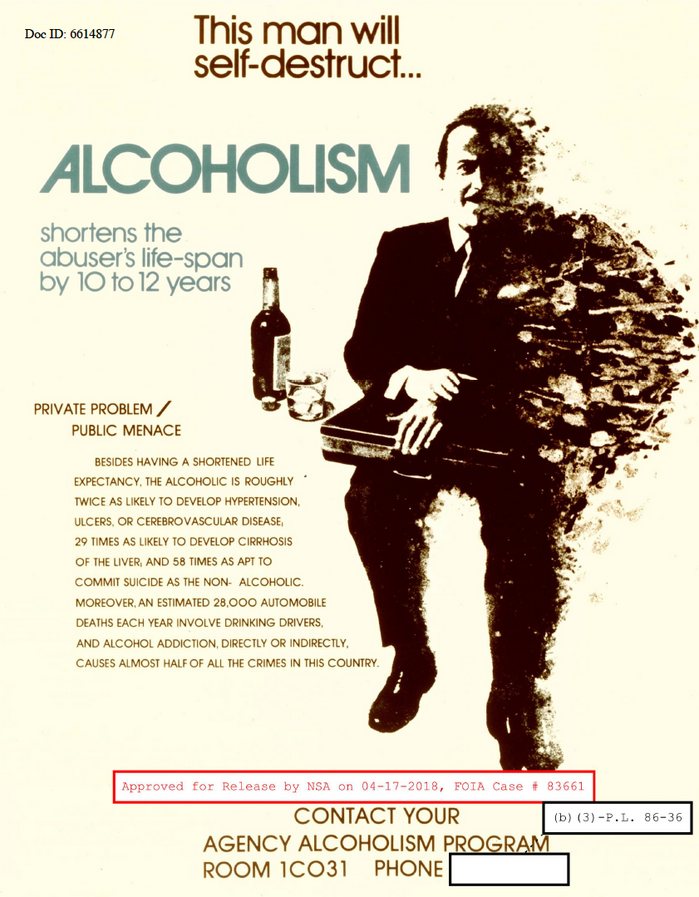 Avant Garde Gothic (1970) vs. alcoholism. Later (digital) releases of Avant Garde Gothic have a flat-sided zero, this poster shows the initial design with its circular 0, similar to the O.