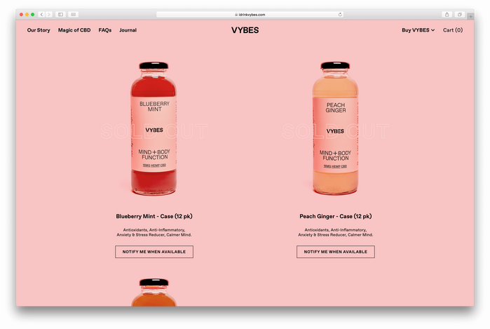 VYBES organic beverages 1
