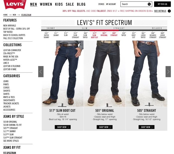 Levis.com 5