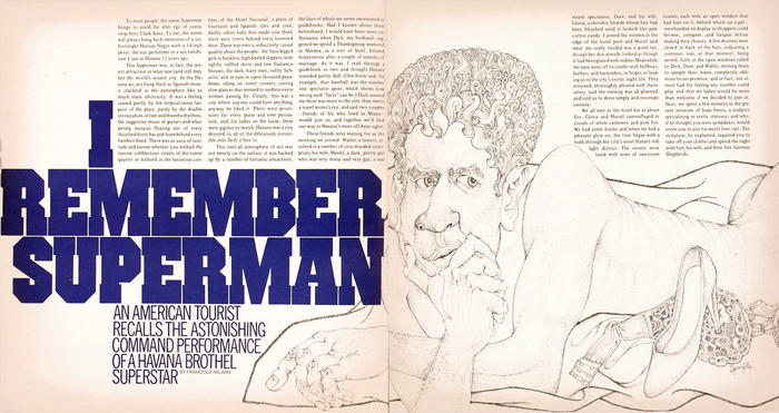 “I Remember Superman”, Avant Garde No.&nbsp;4 1