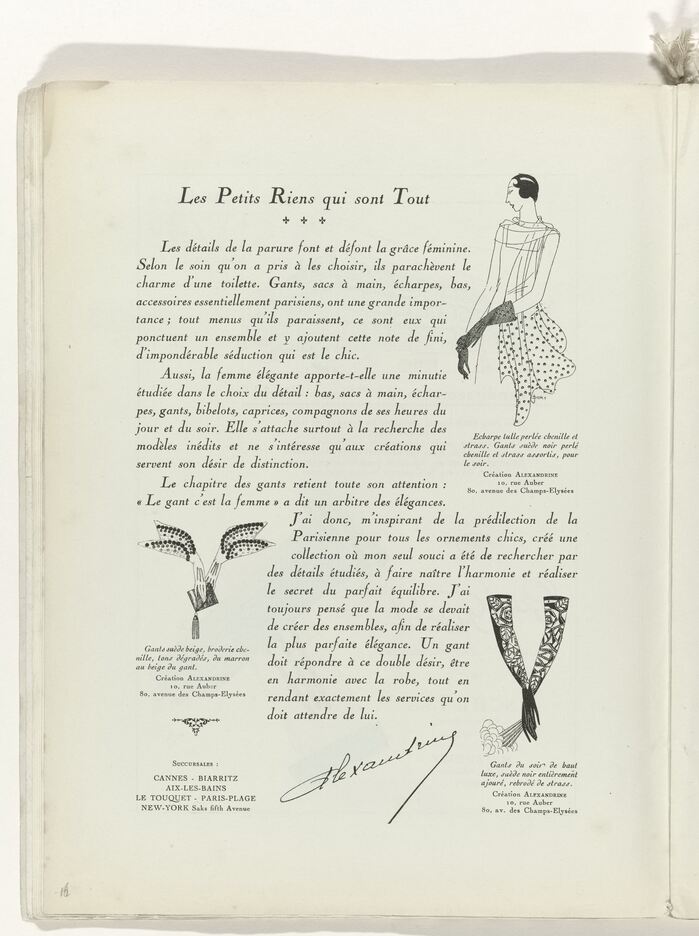 “Les Petits Riens qui sont Tout” (The little nothings who are everything) — must-haves for an elegant winter in Paris. Body copy set in italics from the typeface series that is used throughout the magazine: Cochin &amp; Nicolas Cochin, by Peignot &amp; Fils.