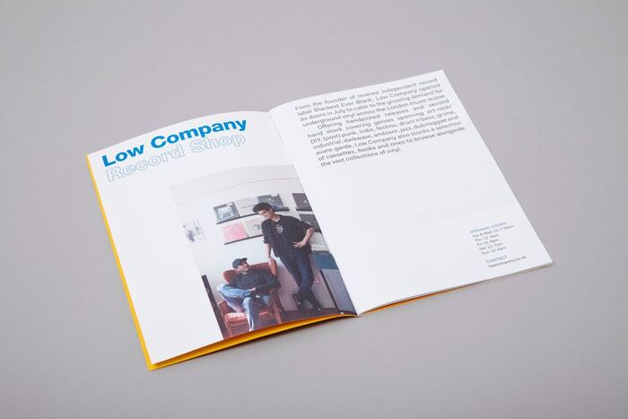 Booklet for Eat Work Art, set in Neue Helvetica, other text set in Fakt.