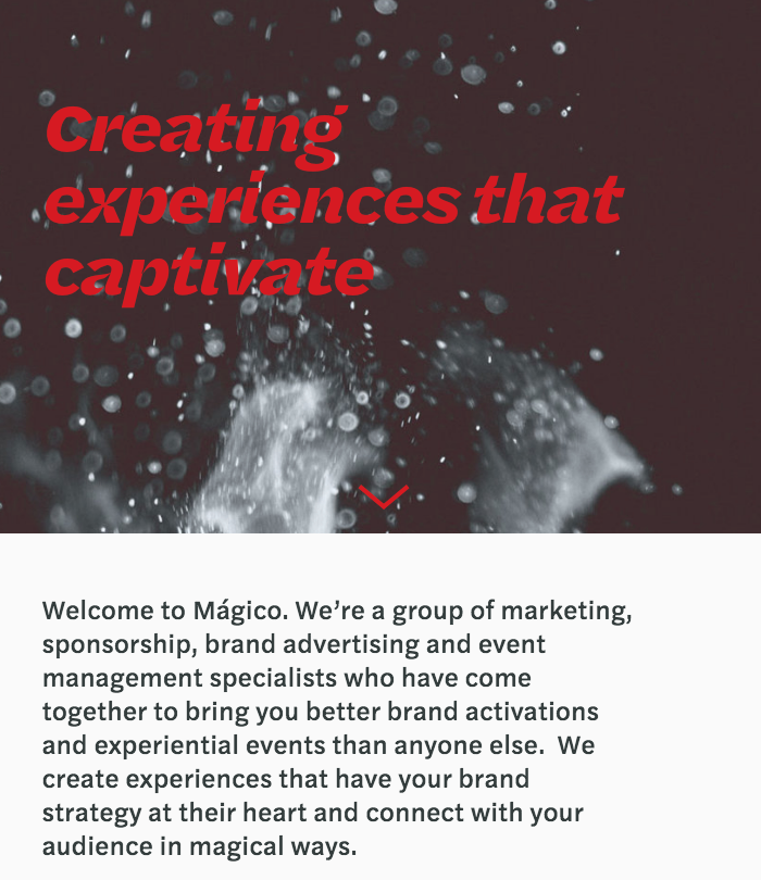 Mágico website 4