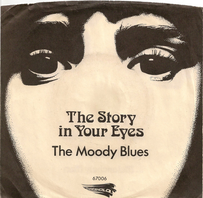 &ldquo;The Story in Your Eyes&rdquo;, single release, July 1971. The title here uses off-the-shelf Arnold B&ouml;cklin.